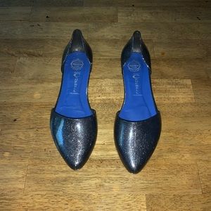 JEFFREY CAMPBELL Glitter Jelly Flats